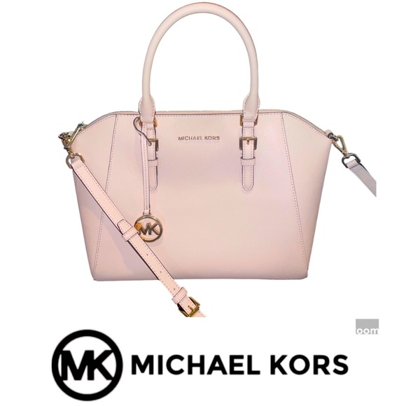 Michael Kors Satchel Crossbody Medium Soft Pink Like New! - Picture 1 of 16